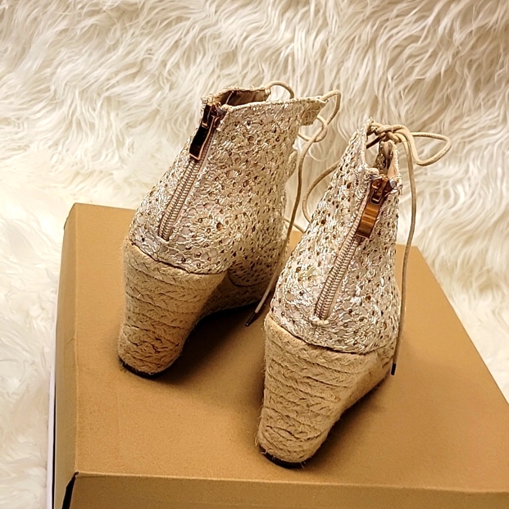 Catherine Malandrino Women's Cream Espadrilles Bemecall Wedge Shoe Size 9 - Picture 3 of 5